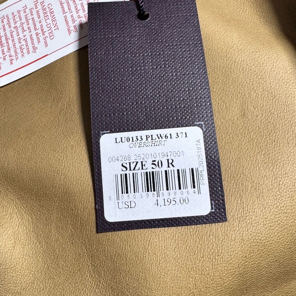 Isaia Suede LeatherJacket in Warm Tan - Picture 10 of 10